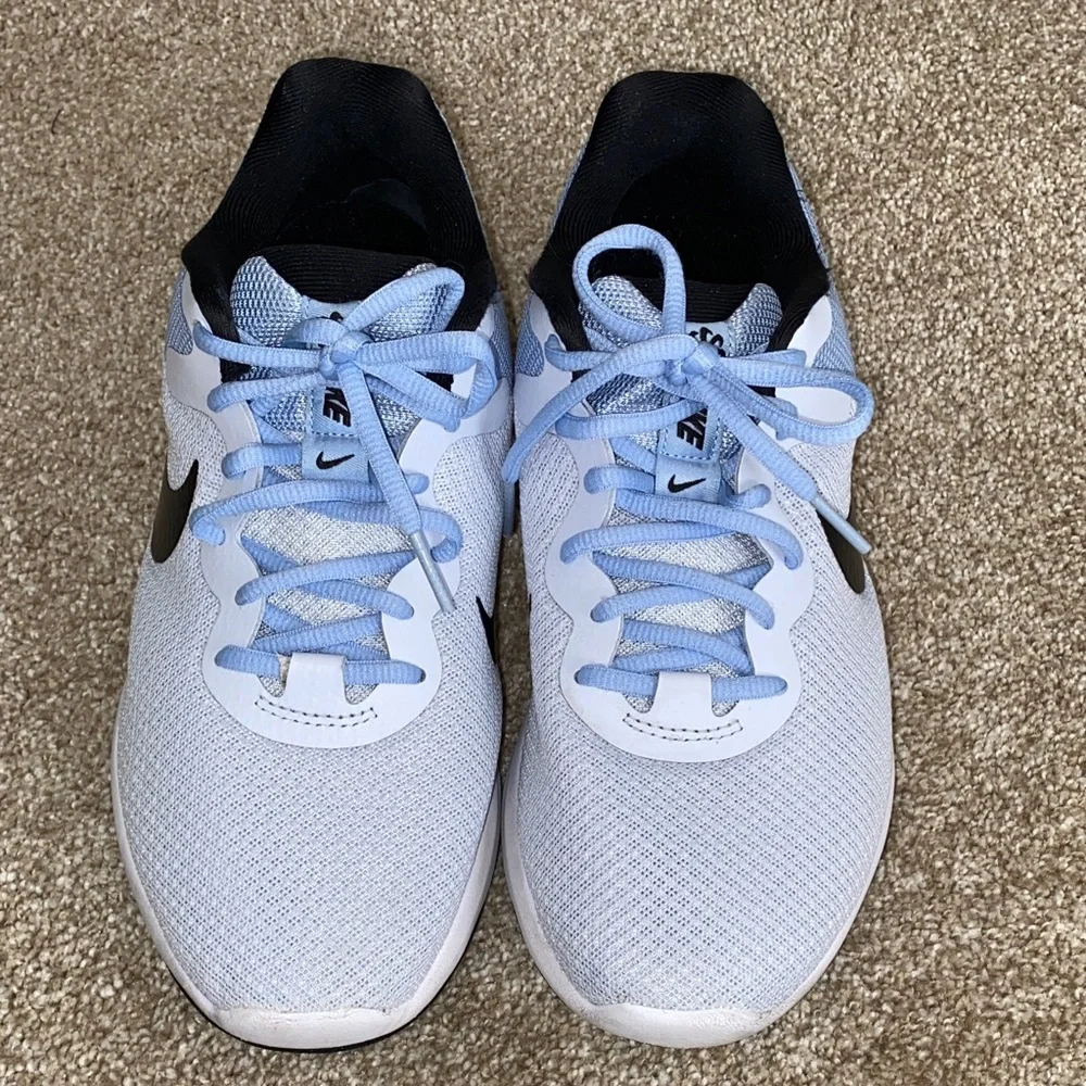 Nike revolution 6 Next Nature Sky Blue and Black Running Shoes. Size7
